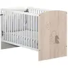 Image de Lit bébé 120x60 à barreaux décor bois