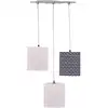 Image de Suspension lumineuse trio plafonnier en coton multicolore