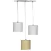 Image de Suspension lumineuse trio plafonnier en coton