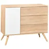 Image de Commode couleur bois et blanc
