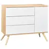 Image de Commode couleur bois et blanc