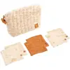 Image de Trousse de toilette en double gaze de coton et carrés éponge
