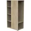 Image de Meuble de rangement avec étagères et penderie en décor bois