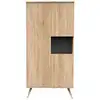 Image de Armoire 3 portes 1 niche en bois