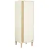 Image de Armoire 1 porte détail imitation bois texturé et pieds bois