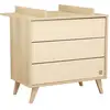 Image de Commode 3 tiroirs sur pieds bois obliques