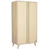 Image de Armoire bébé 2 portes avec pieds bois
