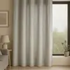 Image de Rideau en velours tamisant fluide polyester/velours gris clair 140x250