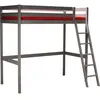 Image de Lit mezzanine studio + 1 sommier / gris taupe 90x190