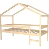 Image de Lit cabane en épicéa massif 90x190 cm