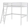 Image de Lit mezzanine en pin, blanc 90x190 cm