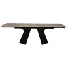 Image de Table à manger extensible grise 6 à 10 personnes L160/240