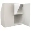 Image de Meuble de rangement sous pente avec 2 portes, blanc