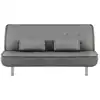 Image de Canapé convertible microfibre 3 places gris}