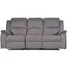 Image de Canapé microfibre 3 places gris