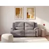 Image de Canapé relaxation microfibre 2 places gris