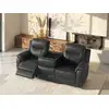 Image de Canap © relaxation cuir 3 places gris anthracite