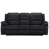 Image de Canapé relaxation microfibre 3 places noir}