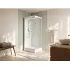 Image de Cabine de douche verre trempé argenté