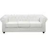 Image de Canap © fixe simili 3 places blanc