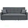 Image de Canapé convertible polyester 3 places gris}