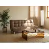 Image de Canapé convertible microfibre 3 places marron