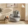 Image de Fauteuil droit polyester gris anthracite