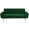Image de Canapé convertible polyester 3 places vert sapin}