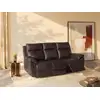 Image de Canapé relaxation cuir 3 places marron chocolat
