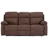 Image de Canapé relaxation polyester 3 places marron}