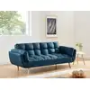 Image de Canapé convertible polyester 3 places bleu