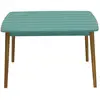 Image de Table de jardin acacia bleu turquoise, bleu ciel