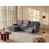 Image de Canapé d'angle polyester 4 places gris anthracite