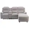 Image de Canap © d'angle polyester 4 places beige