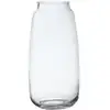 Image de Vase décoratif allongé en verre transparent h32