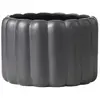 Image de Cache-pot décoratif en céramique noir mat h14