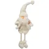 Image de Figurine père noël à asseoir artificielle crème H78