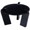 Image de Table basse ronde en aluminium noir d64
