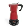Image de Cafetière italienne électrique rouge chili
