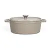 Image de Cocotte ovale en fonte gris