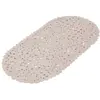 Image de Fond de baignoire en forme de galet pvc plastique taupe 69 x 36 cm