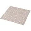 Image de Fond de douche en forme de galet en pvc plastique taupe 52 x 52 cm