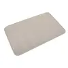Image de Tapis de bain uni en microfibre microfibre taupe 75x45