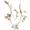 Image de Guirlande de feuilles et mini fleurs artificielles oranges h185