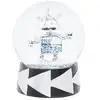 Image de Boule à neige décorative de noël figurine robot en résine argenté H14