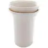 Image de Vase décoratif en grès blanc cassé h22
