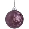 Image de Boule de noël décorative en verre violet D8