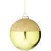 Image de Boule de noël décorative bicolore en verre doré D10