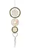 Image de Suspension de noël flocons en bois beige et vert H68