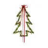 Image de Suspension décorative sapin de noël en fer vert et rouge H50